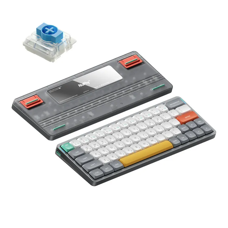NUPHY AIR60 V2 기계식 키보드 청축 블루투스 무선 유선 미니 텐키리스 슬림형이미지