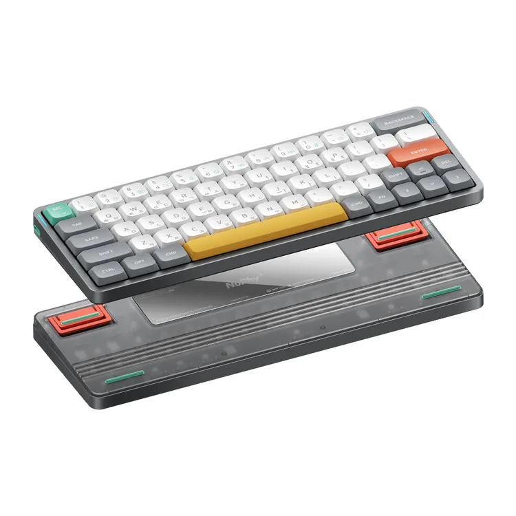 NUPHY AIR60 V2 기계식 키보드 청축 블루투스 무선 유선 미니 텐키리스 슬림형
