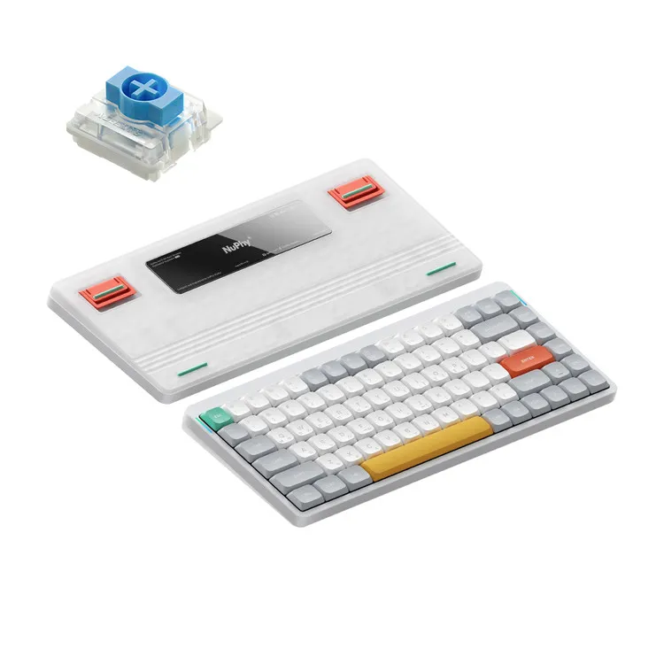 NUPHY AIR75 V2 기계식 키보드 청축 블루투스 무선 유선 텐키리스 슬림형