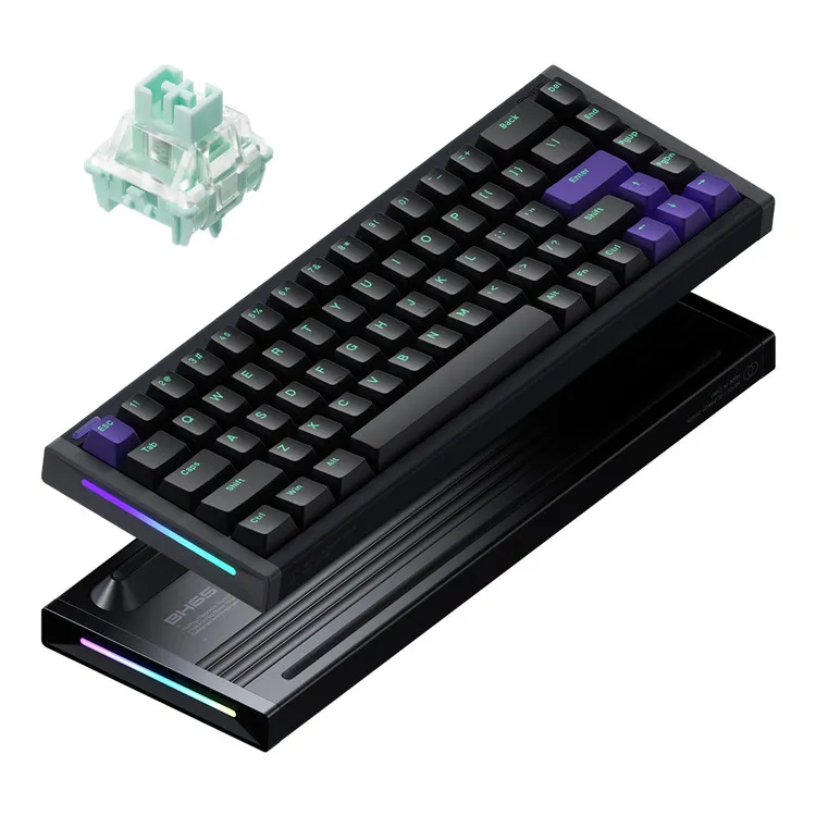 NUPHY [Jade Gaming] BH65 기계식키보드 래피드 트리거 자석축 게이밍 풀 알루미늄 다크매터, 마그네틱축이미지