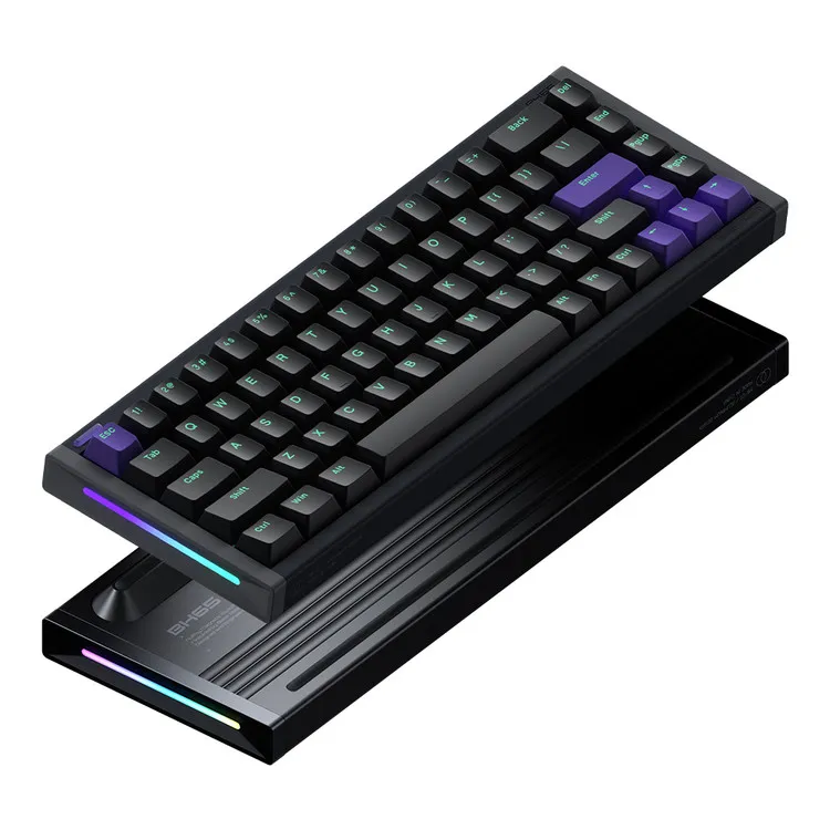 NUPHY [Jade Pro] BH65 기계식키보드 래피드 트리거 자석축 게이밍 풀 알루미늄 다크매터, 마그네틱축