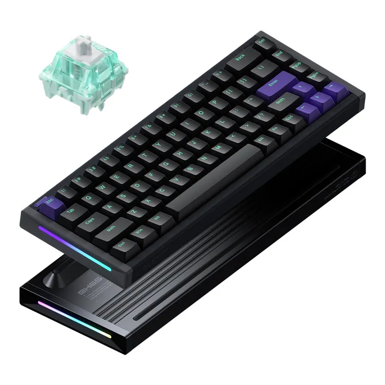 NUPHY [Jade Pro] BH65 기계식키보드 래피드 트리거 자석축 게이밍 풀 알루미늄 다크매터, 마그네틱축이미지