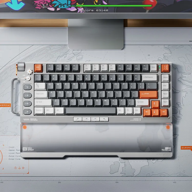 NUPHY [Magnetic White] Field75 HE 자석축 기계식키보드 화이트축 래피드 트리거 게이밍