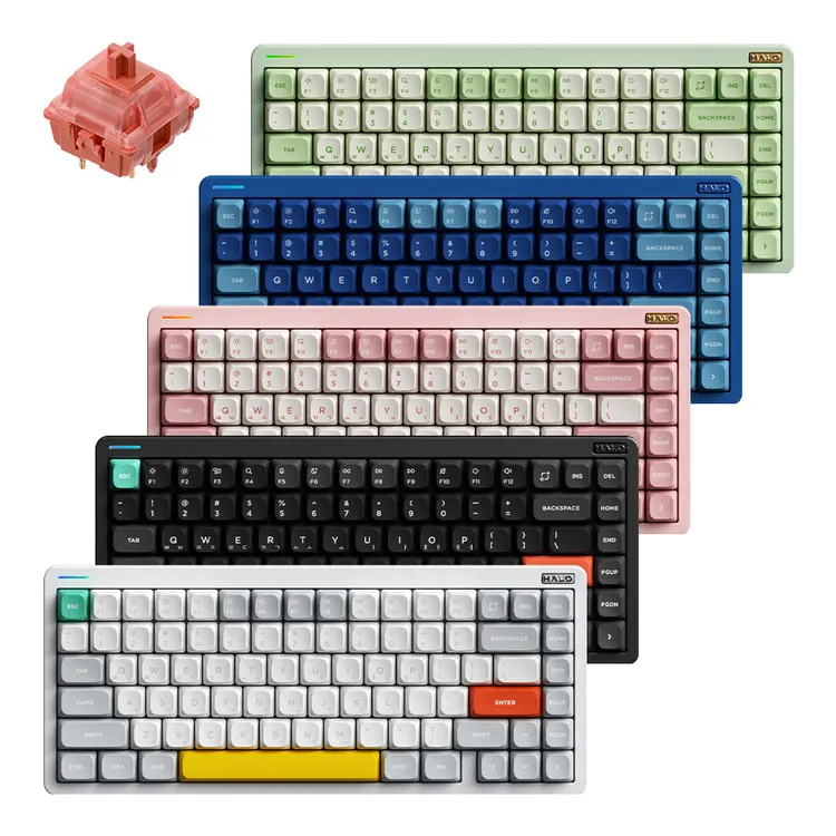 NUPHY Halo75 V2 기계식 키보드 라즈베리축 블루투스 유선 무선 한영 각인이미지