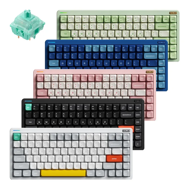 NUPHY Halo75 V2 기계식 키보드 민트축 블루투스 유선 무선 한영 각인이미지
