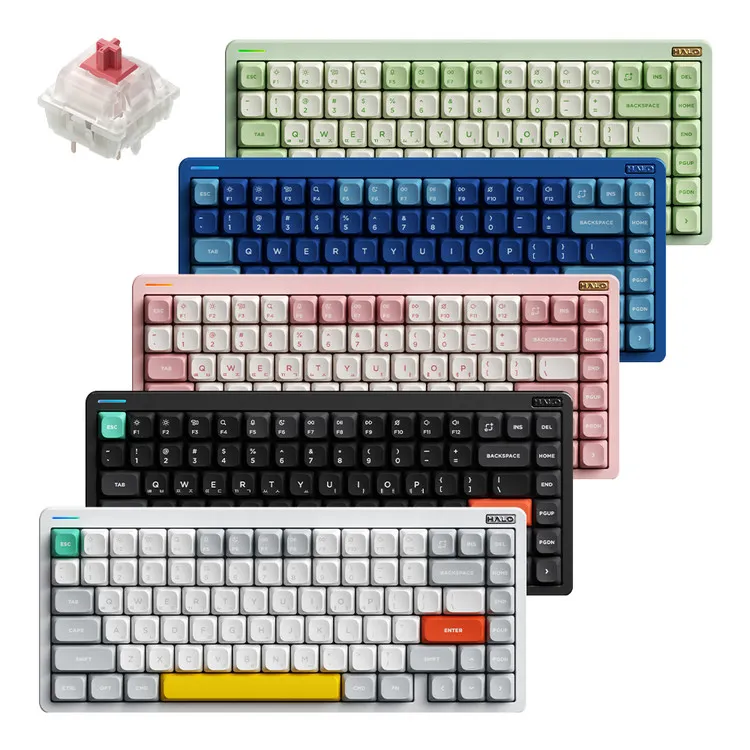 NUPHY Halo75 V2 기계식 키보드 적축 블루투스 유선 무선 한영 각인이미지
